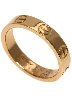 Cartier Mini Love Ring 46 18k Pink Gold